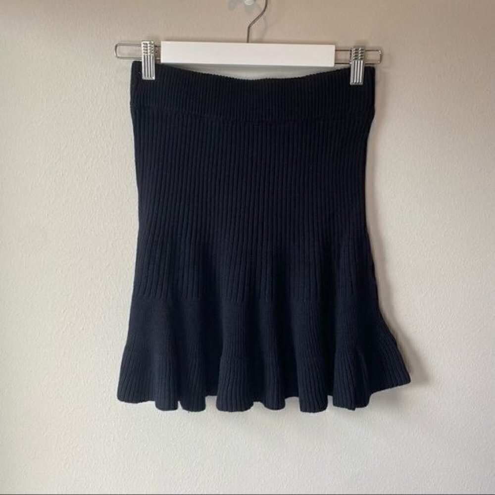 Free People Solid Gold Black Skirt XS